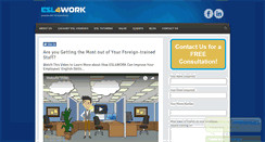 Desktop Screenshot of esl4work.com