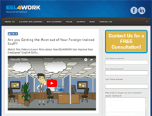 Tablet Screenshot of esl4work.com